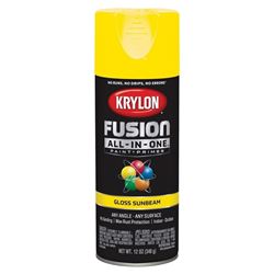 Krylon K02725007 Spray Paint, Gloss, Sunbeam, 12 oz, Can 