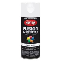 Krylon K02727007 Spray Paint, Gloss, White, 12 oz, Can 