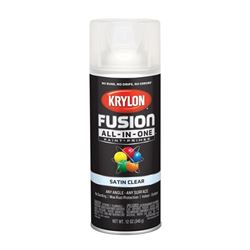 Krylon K02735007 Spray Paint, Satin, Clear, 12 oz, Can 