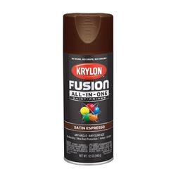 Krylon K02738007 Spray Paint, Satin, Espresso, 12 oz, Can 