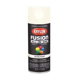 Krylon K02739007 Spray Paint, Satin, Ivory, 12 oz, Can 