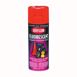 Krylon K03105007 Fluorescent Spray Paint, Gloss, Cerise, 11 oz, Can 