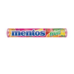 Mentos MF15 Fruit Rolls, Assorted Fruits Flavor, 1.32 oz, Pack of 15 