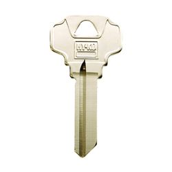 Hy-Ko 11010SC4D Key Blank, Brass, Nickel, For: Schlage Cabinet, House Locks and Padlocks, Pack of 10 