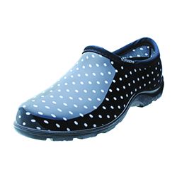 Sloggers 5113BP-07 Comfort Rain Shoes, 7 in, Black/White, Plastic Upper 