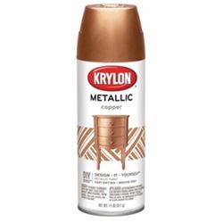Krylon K02203007 Metallic Spray Paint, Metallic, Copper, 12 oz, Can 