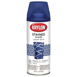 Krylon K09036000 Stained Glass Spray, Gloss, Cobalt Blue, 11.5 oz, Can 