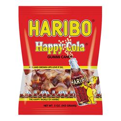 Haribo HHCB12 Jelly Candy, Cola Flavor, 5 oz Bag, Pack of 12 