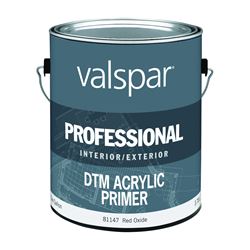 Valspar PROFESSIONAL 045.0081147.007 DTM Primer, Red Oxide, 1 gal, Pack of 4 