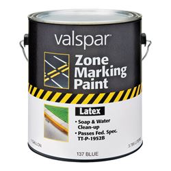 Valspar 024.0000137.007 Field and Zone Marking Paint, Flat, Blue, 1 gal, Pail, Pack of 2 