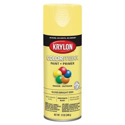 Krylon K05507007 Enamel Spray Paint, Gloss, Bright Idea, 12 oz, Can 