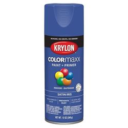 Krylon K05564007 Enamel Spray Paint, Satin, Iris, 12 oz, Can 