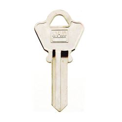 Hy-Ko 11010WE1 Key Blank, Brass, Nickel, For: Welch Cabinet, House Locks and Padlocks, Pack of 10 