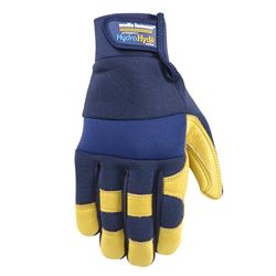 Wells Lamont 3207-M Work Gloves, Mens, M, Spandex Back, Blue/Gold/Yellow 