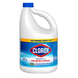 Clorox Splash-Less 32411 Concentrated Bleach, 117 oz, Liquid, Regular, Pack of 3 