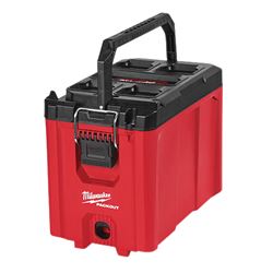 Milwaukee PACKOUT 48-22-8422 Compact Tool Box, 75 lb, Polypropylene, Red, 16.2 in L x 10 in W x 13 in H Outside 
