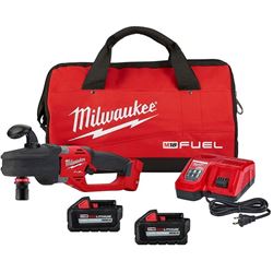 Milwaukee M18 FUEL HOLE HAWG 2808-22 Right Angle Drill, Battery Included, 18 V, 7/16 in Chuck, QUIK-LOK Chuck 