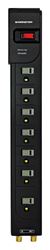 Monster  Just Power It Up  6 ft. L 7 outlets Surge Protector  Black 