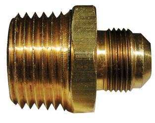 JMF 1/4 in. Dia. x 1/4 in. Dia. Flare To Male For Brass, copper, aluminum and steel hydraulic tubi 