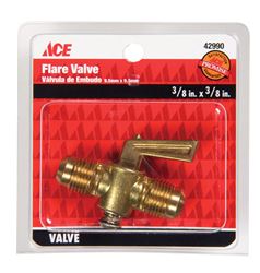 Ace 3/8 in. Dia. x 3/8 in. Dia. Brass Flair Valve 