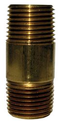 JMF 4 in. 1/4 MPT To MPT 1/4 in. Dia. Brass Pipe Nipple 
