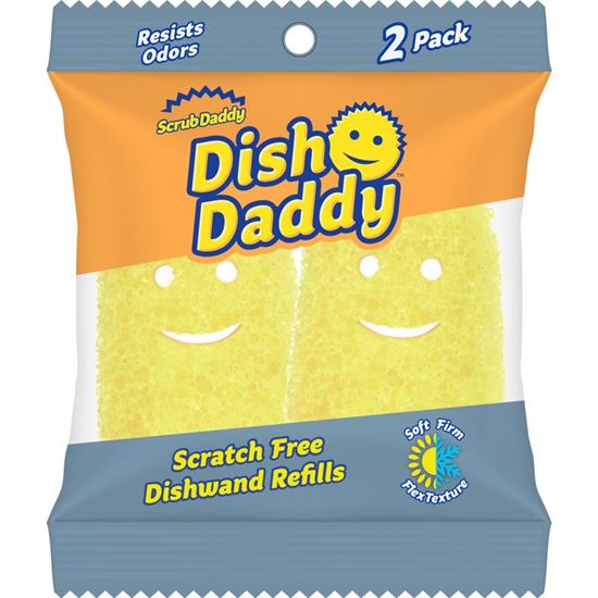 Scrub Daddy Dish Daddy Dishwand Refill, 2 Count Sponge Refill 
