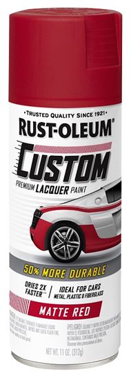 RUST-OLEUM AUTOMOTIVE 311484 Acrylic Automotive Spray Paint, Matte, Red, 11 oz, Can