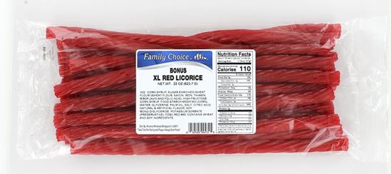 Family Choice 472 Licorice Candy, Original Flavor, 22 oz Cello Bag  12 Pack
