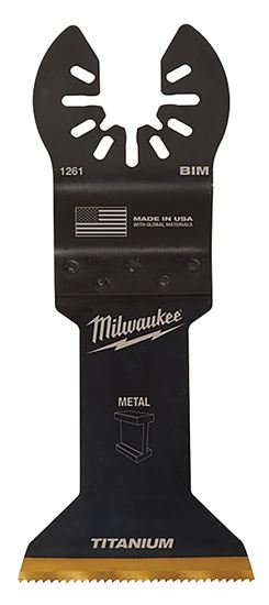 Milwaukee 49-25-1269 Blade, 1-3/4 in, 1-5/8 in D Cutting, HSS/Titanium