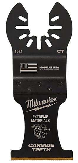Milwaukee 49-25-1523 Blade, 1-3/8 in, 2 in D Cutting, Carbide/HCS/Titanium