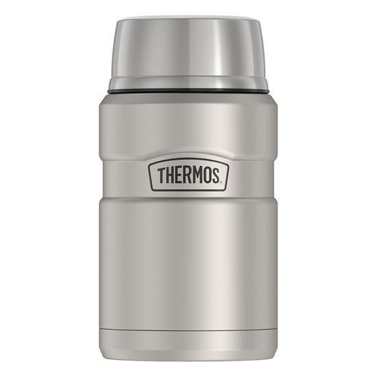 Thermos Stainless King 24 Ounce Drink Bottle, Matte Black