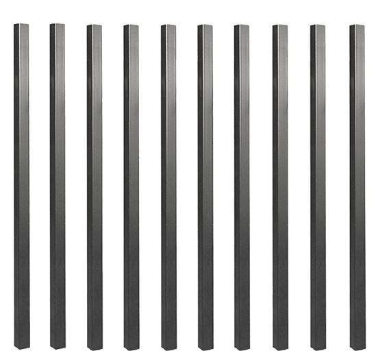 BALUSTER SQ STEEL BLK 32X3/4IN