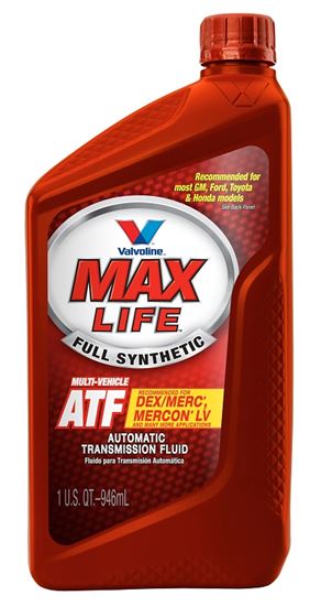 Valvoline Max Life Transmission Fluid, Automatic, Full Synthetic, Multi-Vehicle ATF - 1 qt