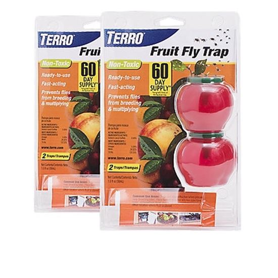 Ready-to-Use Indoor Fruit Fly Traps with Bait (6-Count)