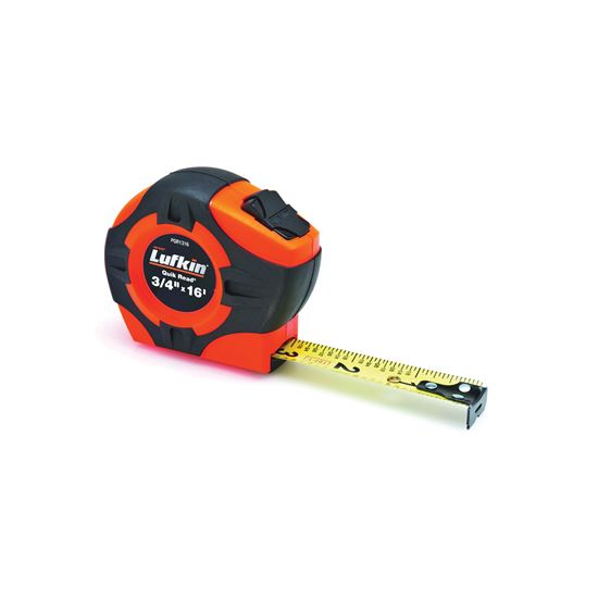Lufkin PQR1316 Orange Power Tape Measure 3/4 x 16