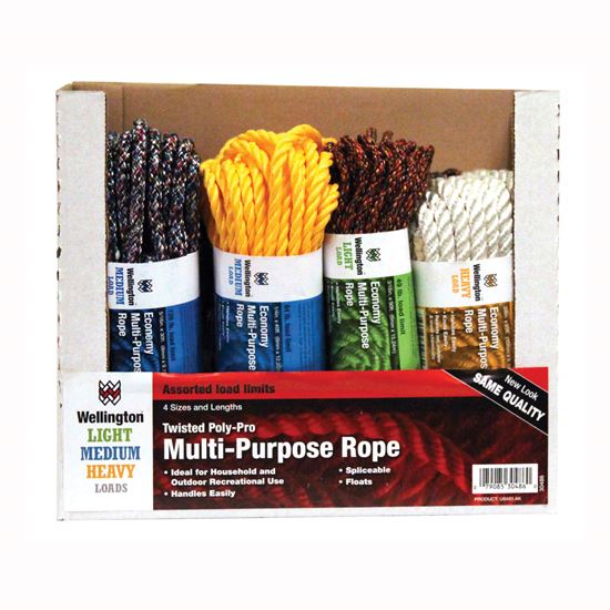 Lehigh 3/8-in x 50-ft White Twisted Nylon Rope in the Packaged Rope  department at