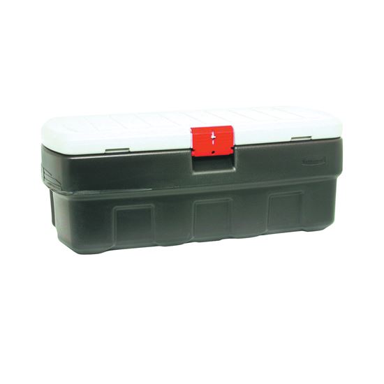 Rubbermaid ActionPacker RMAP480000 Storage Box, Plastic, Black, 43.8 in L,  20 in W, 17 in H #VORG6983001, RMAP480000