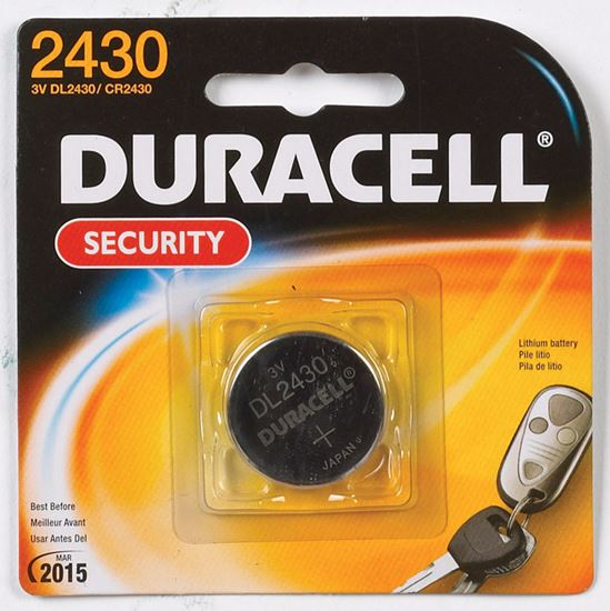 Duracell Security Battery 2430 3 volts 1 pk #VSHE3037751, DL243OB