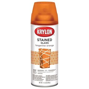 Krylon K09034000 Stained Glass Spray, Gloss, Tangerine Orange, 11.5 oz, Can