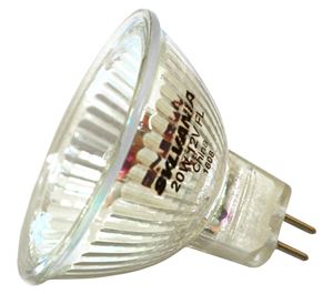 Sylvania 58514 Halogen Bulb, 20 W, GU5.3 Lamp Base, MR16 Lamp, 200 Lumens, 3000 K Color Temp, 2000 hr Average Life