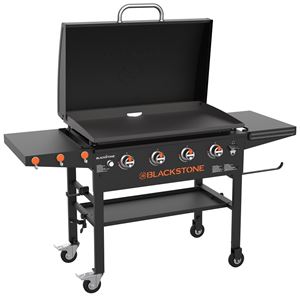 Blackstone 2322 Outdoor Griddle, 60,000 Btu, Liquid Propane, 4-Burner, 720 sq-in Primary Cooking Surface, Gray