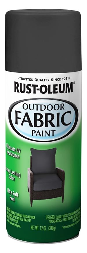 Rust-Oleum 379550 Fabric Spray Paint, Matte, Graphite, 12 oz, Can