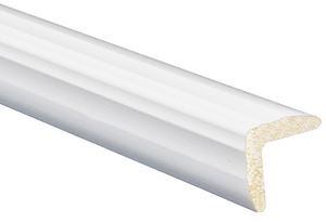 Inteplast Group 206 52060800032 Outside Corner Moulding, 8 ft L, 15/16 in W, Polystyrene, Crystal White, Pack of 15