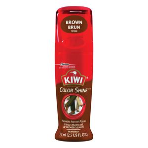 Kiwi Color Shine Series 11313 Shoes Polish, Brown, Liquid, 2.5 oz Can, Pack of 3