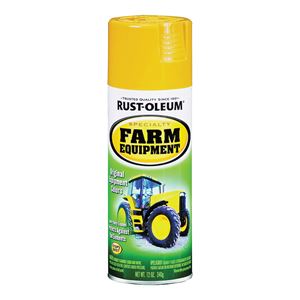 Rust-Oleum 7449830 Enamel Spray Paint, Gloss, Caterpillar Yellow, 12 oz, Can