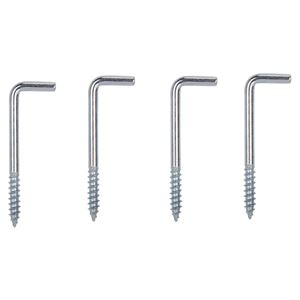 ProSource Screw Hook, 5/8 in Opening, 5.3 mm Thread, 2-5/8 in L, Steel,  Zinc #VORG5845805, LR-396-PS