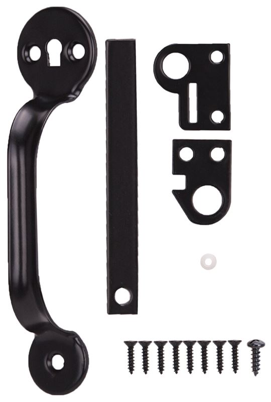 ProSource 33124PKS-PS Thumb Latch, 1/2 in Bolt Head, 4-1/4 in L Bolt, Steel, Powder-Coated - VORG1127562