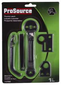 ProSource 33124PKS-PS Thumb Latch, 1/2 in Bolt Head, 4-1/4 in L Bolt, Steel, Powder-Coated - VORG1127562