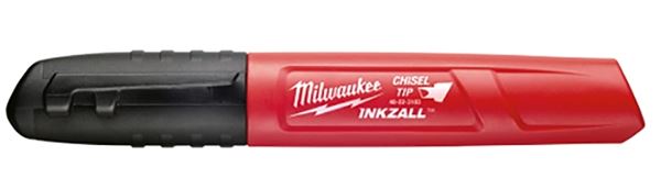 Milwaukee INKZALL Series 48-22-3130 Permanent Marker, 13/64 in Tip, Black  36 Pack