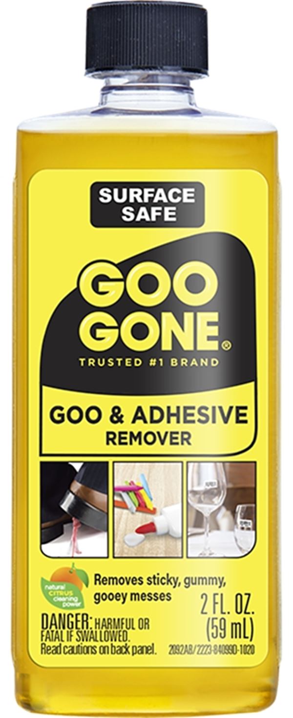 Goo Gone 2223 Adhesive Remover, 2 oz, Liquid, Citrus, Clear/Yellow  18 Pack